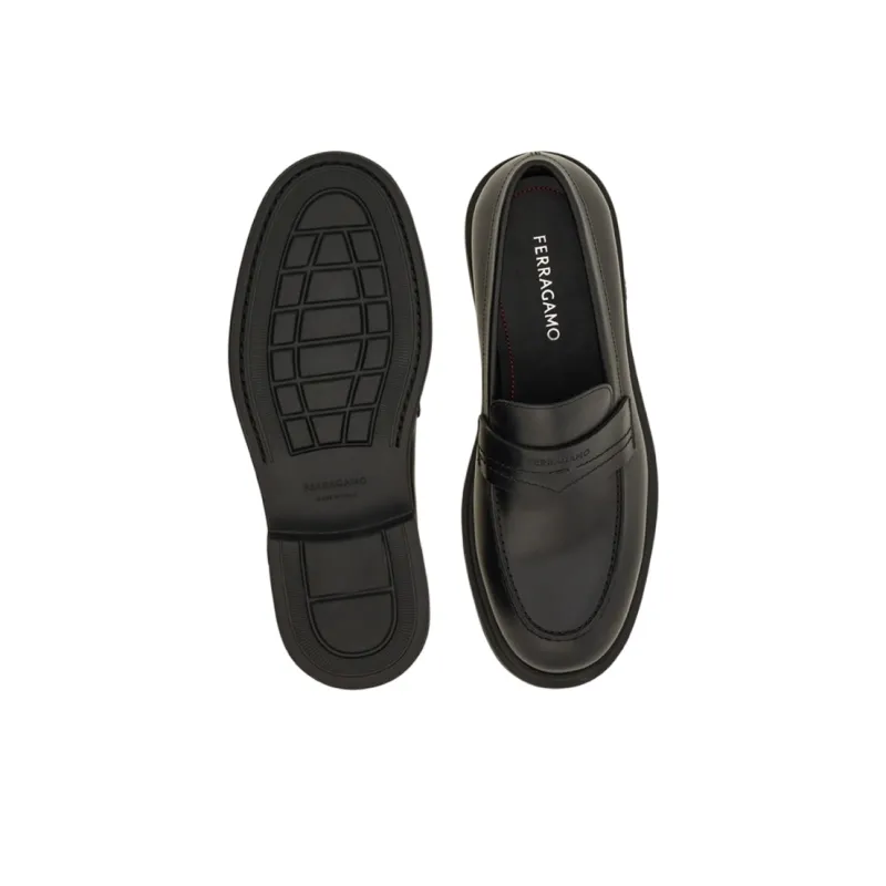 Ferragamo Loafers Men Black-4