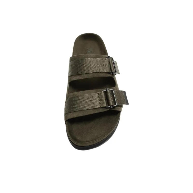 ZARA Slide Slippers Men's Green-3