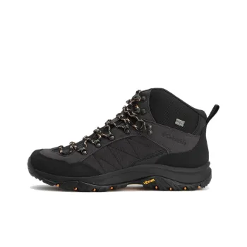 Columbia Steens Anti Slip Wear Resistant Mid Top Hiking Shoes Men's Black