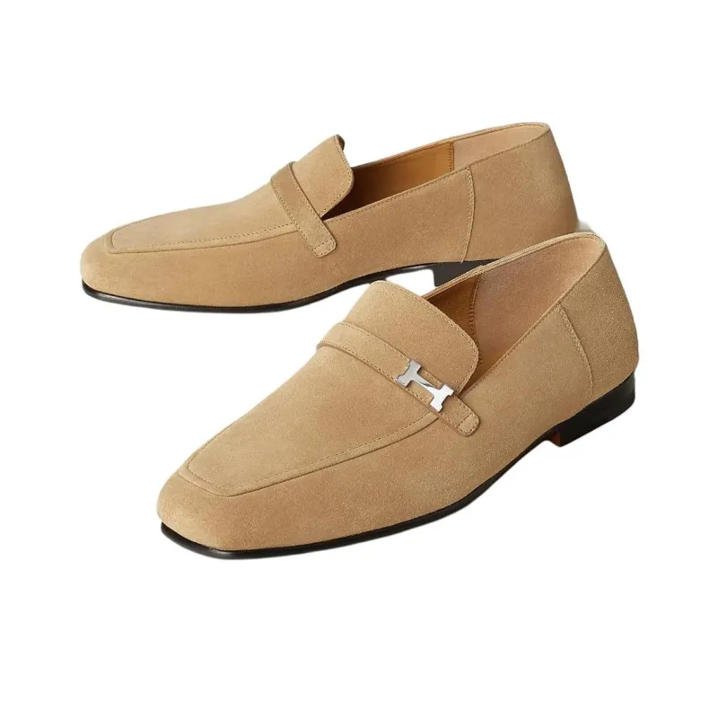 HERMES Giovanni Loafers Men's Umber-2