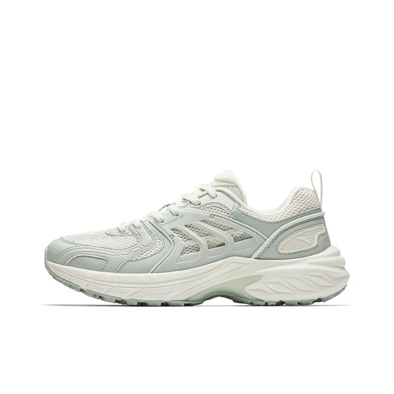 Anta Lightweight Low Top Casual Running Shoes Women's White Gray-0