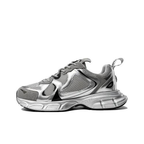 EBLIS HUNGI Chunky Sneakers Unisex Low-Top Silver