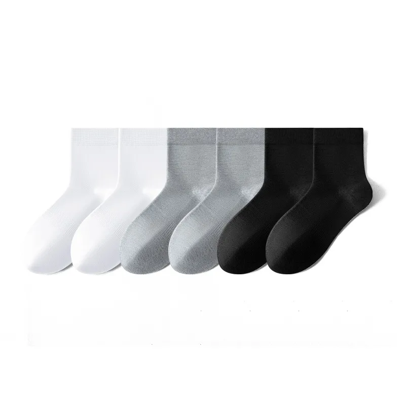 SHIWAJI Mid Calf Socks Unisex 6 Pack-10