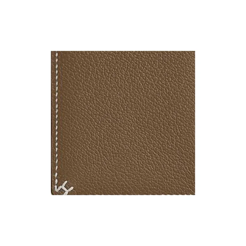 HERMES H Sellier Evercolor Leather Card Holder Women's 6T Toundra Tundra Green/Brown Green-3