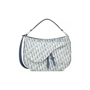 DIOR Saddle Canvas With Leather Saddle Bags Shoulder Bags Handbags Men's Blue