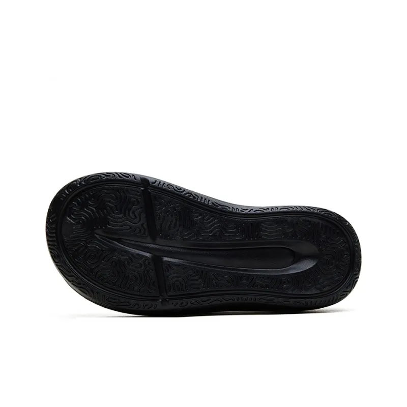 REEMUSTERED Odor Resistant, Abrasion Resistant, Quick Dry Closed Toe Slippers Unisex Black-4