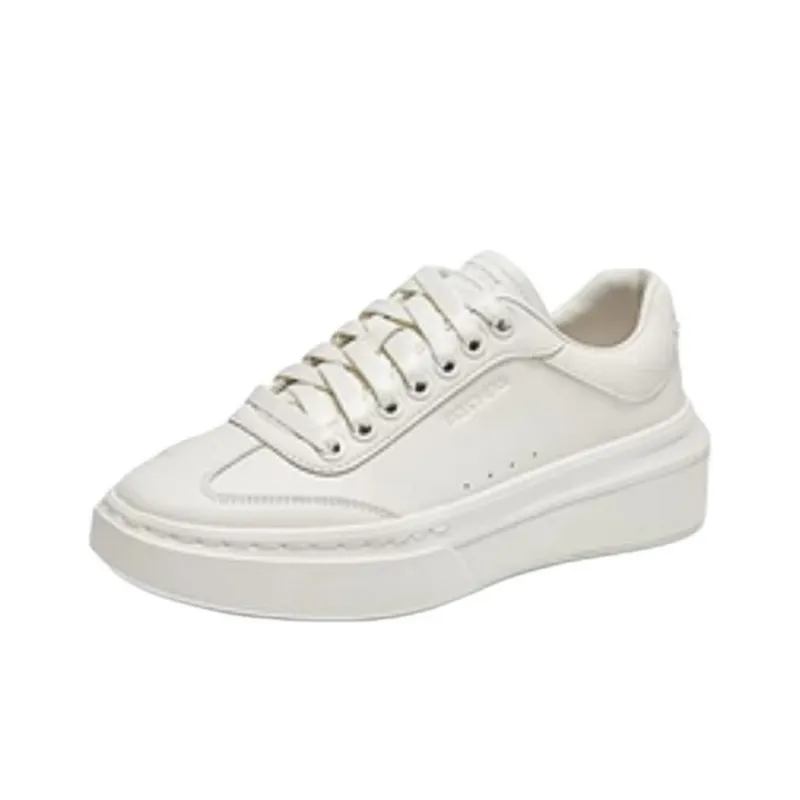 Skechers Court Classics Anti Slip Wear Resistant Low Top Skateboard Shoes Women's Ivory-2