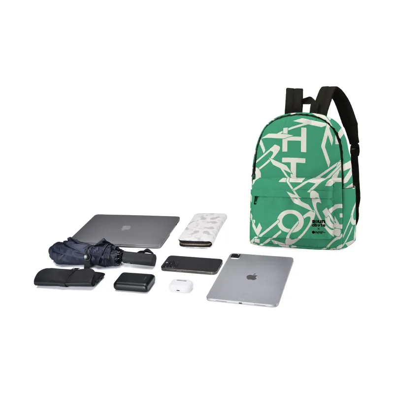 ONRF SOUNDBYTE Collaboration Polyester Backpack Unisex White-15