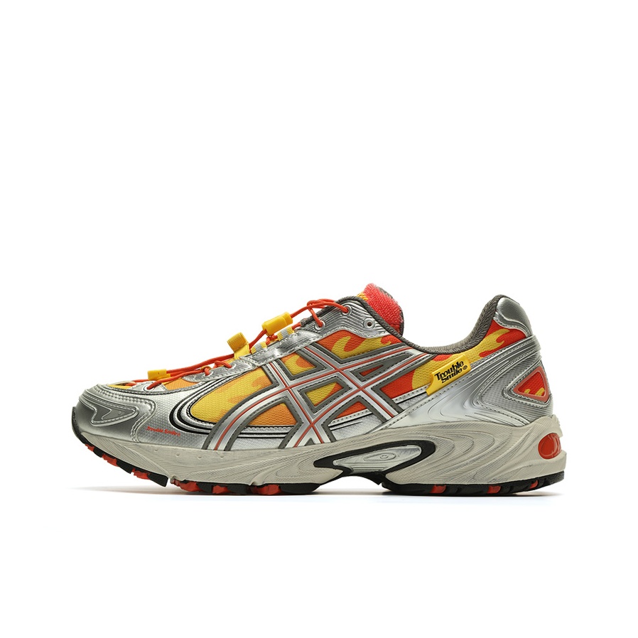 Asics Gel Kahana TR V4 Casual Shoes Unisex Low Top Silver Red Yellow US M 7 POIZON