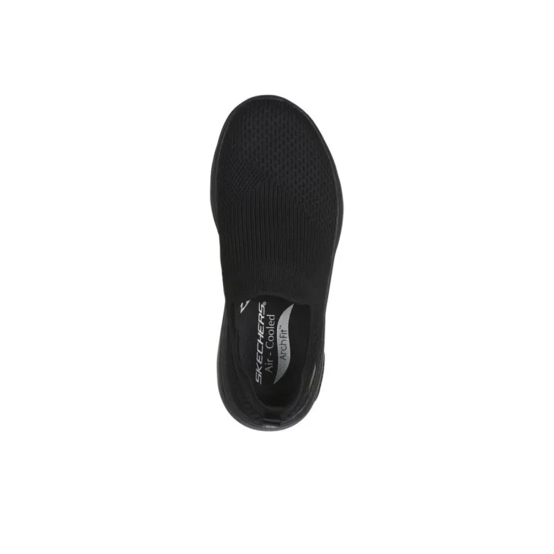 Skechers Go Walk Arch Fit Slip Resistant And Breathable Low Top Casual Shoes Women's Black-3