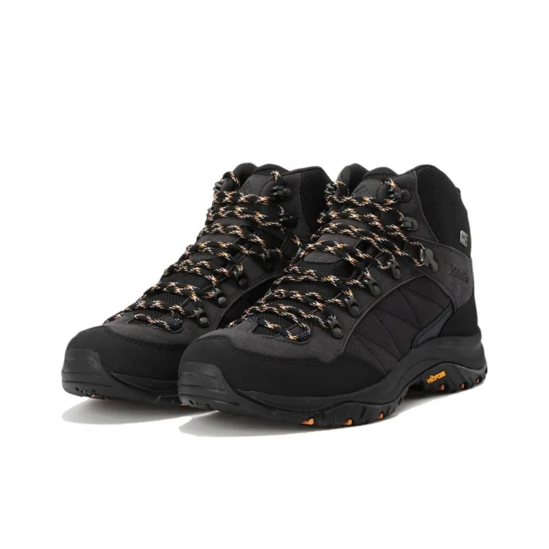 Columbia Steens Anti Slip Wear Resistant Mid Top Hiking Shoes Men's Black-2
