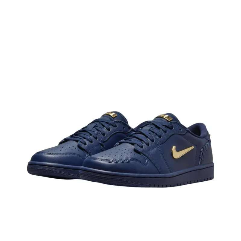 Jordan 1 Low Method Of Make Midnight Navy Metallic Gold Women's-2