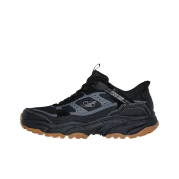 Skechers Slip Ins Anti Slip Wear Resistant Low Top Hiking Shoes Men's Black