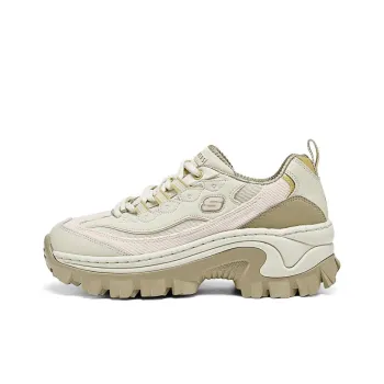Skechers Street Anti Slip Wear Resistant Low Top Chunky Sneakers Women's Beige Pink