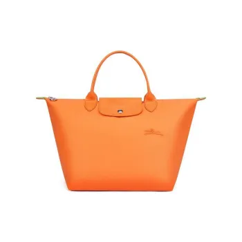LONGCHAMP Le Pliage Logo Embroidered Medium Tote Bag