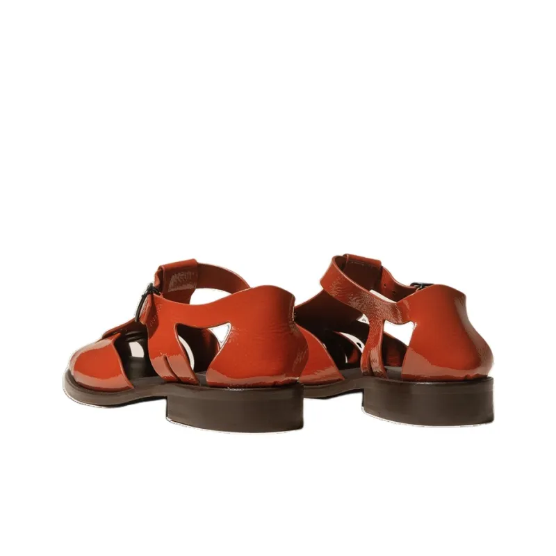 Hereu Pesca Roman Sandals Women's Red Black-2