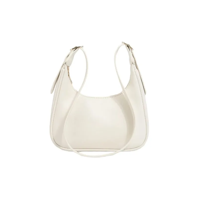 Carksky PU Shoulder Bag Crossbody Bag Women's White/Black-0