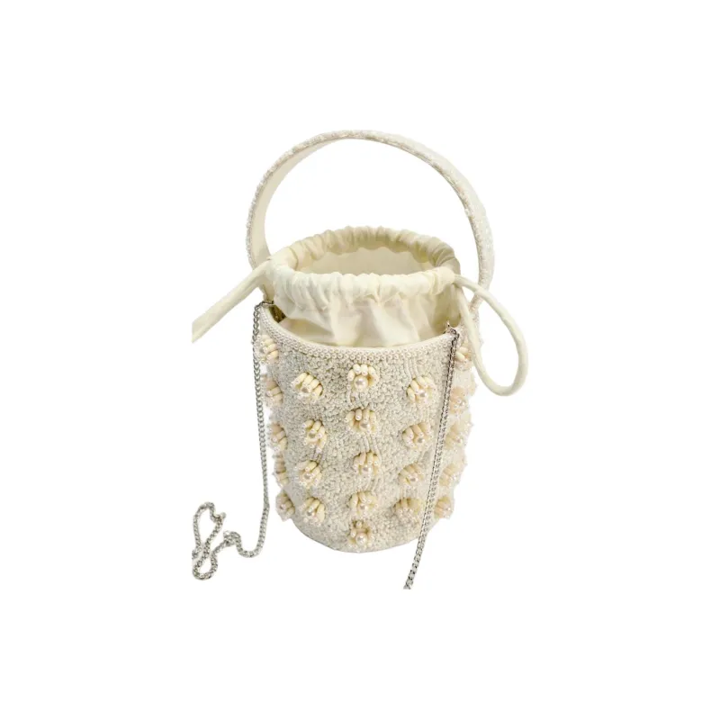 ZARA Polyester Shoulder Bag, Crossbody Bag, Handbag Mini Women's White-4