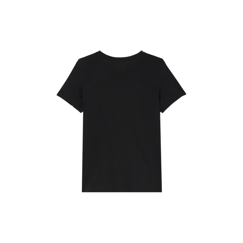PUMA ESS Drop Shoulder Sleeve T Shirt Women's Black-1