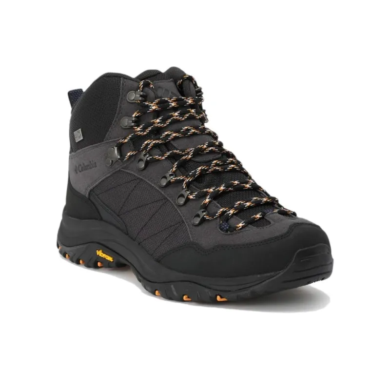 Columbia Steens Anti Slip Wear Resistant Mid Top Hiking Shoes Men's Black-1
