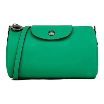 LONGCHAMP Le Pliage Xtra Cow Leather Cylinder Bag, Makeup Bag, Shoulder Bag, Crossbody Bag Women's Green