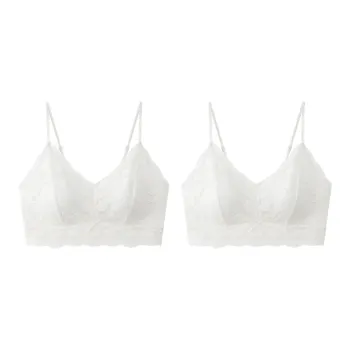 MADALLO Bra Women's 2 Pack White