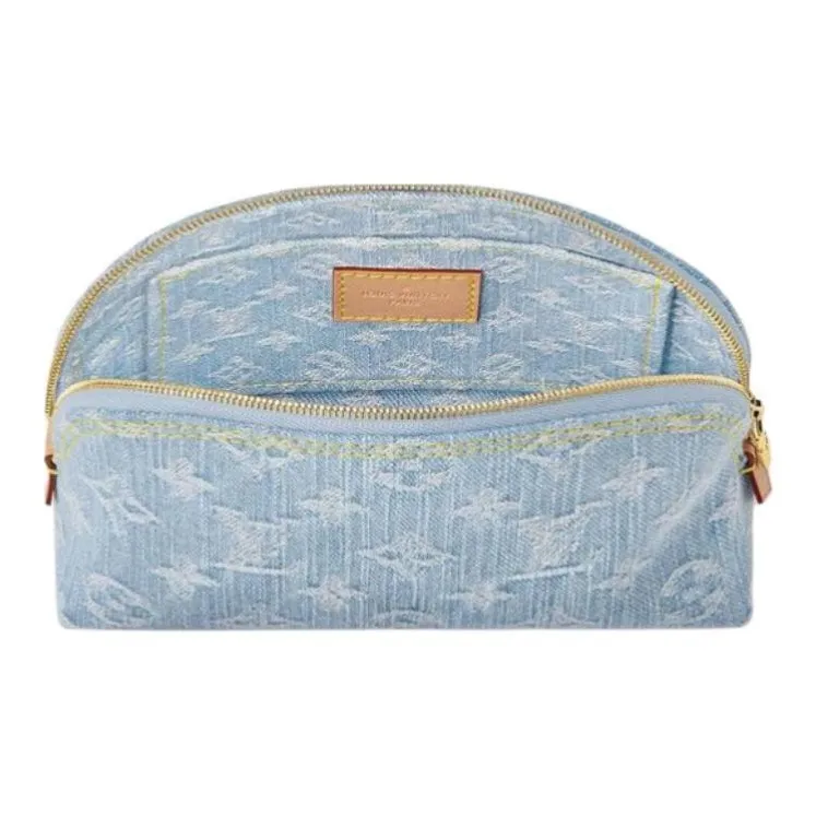 LOUIS VUITTON Pochette Cosmetique Pm Sky Blue Denim-2