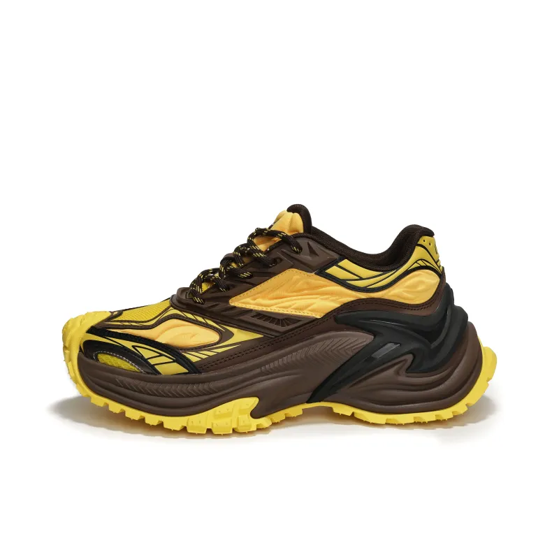 OGR Height Increasing Breathable Abrasion Resistant Low Top Running Shoes Unisex Teresa Yellow-0