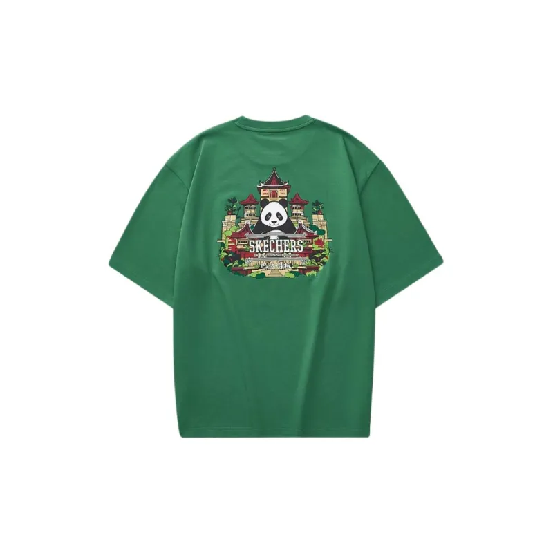 Skechers Sports Life Collection T Shirt Unisex Leaf Green-1