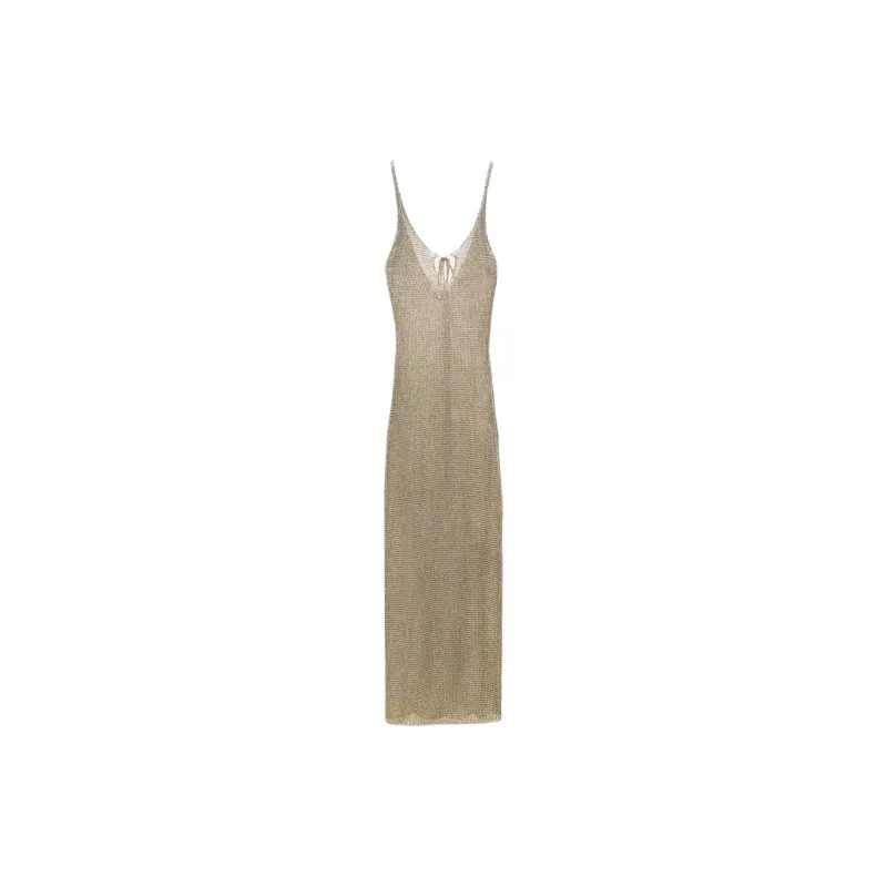 ZARA Slip Dresses Women's Yellow-1