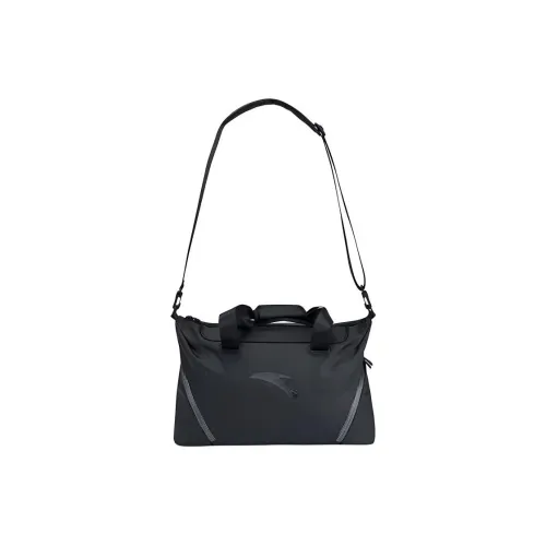 Anta Basketball Collection Fabric Portable Crossbody Bag Shoulder Bag Regular Unisex Black