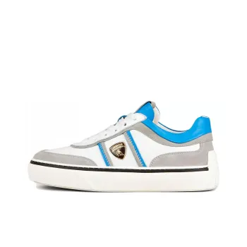 AUTOMOBILI LAMBORGHINI x TOD'S Low-Top Skateboard Shoes Women's Gray Blue