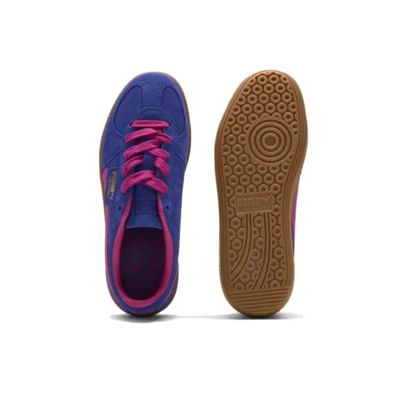 PUMA Palermo Anti Slip Wear Resistant Low Top Skateboard Shoes Women's Blue-3