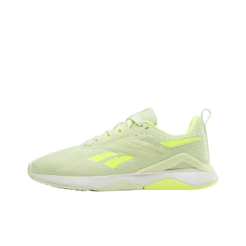 Reebok Nanofle Slip-Resistant Breathable Low-Top Training Shoes Women's Cyan Yellow