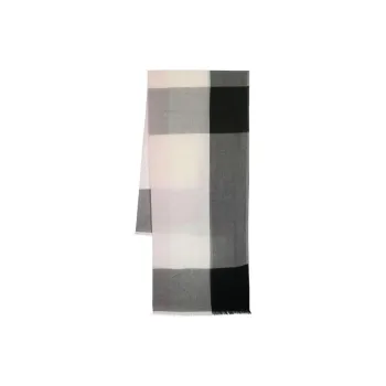 BARBOUR Cotton Knit Scarves Women's Gray
