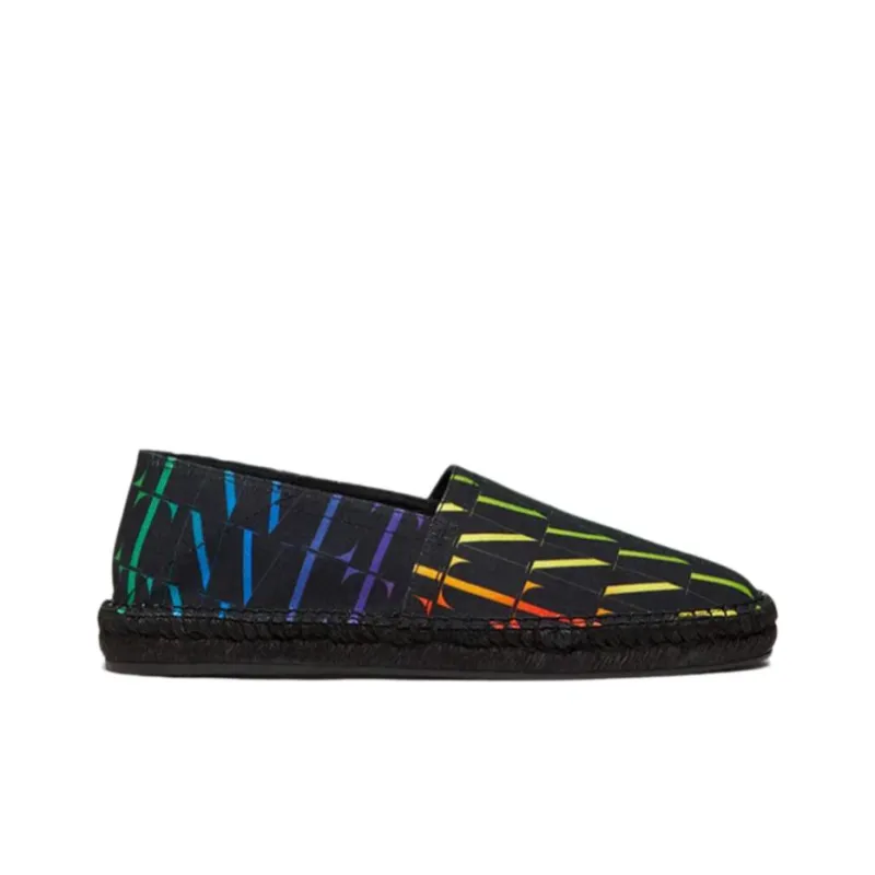 Valentino Vltn Times Rainbow Print Espadrilles-1