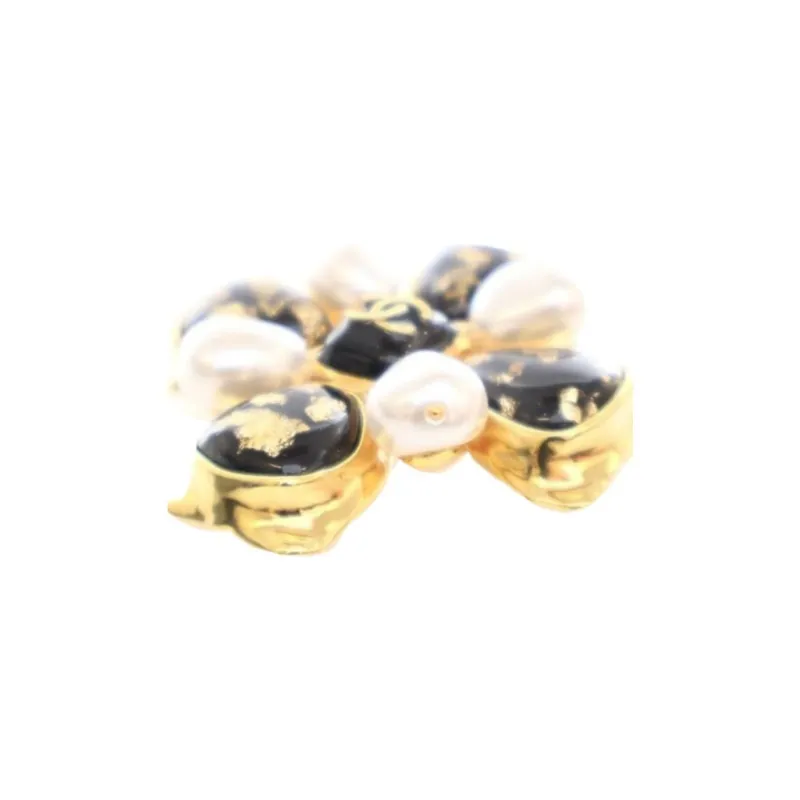 CHANEL Pre-Owned 2023 Resin And Gold Plated CC Costume Brooch-2