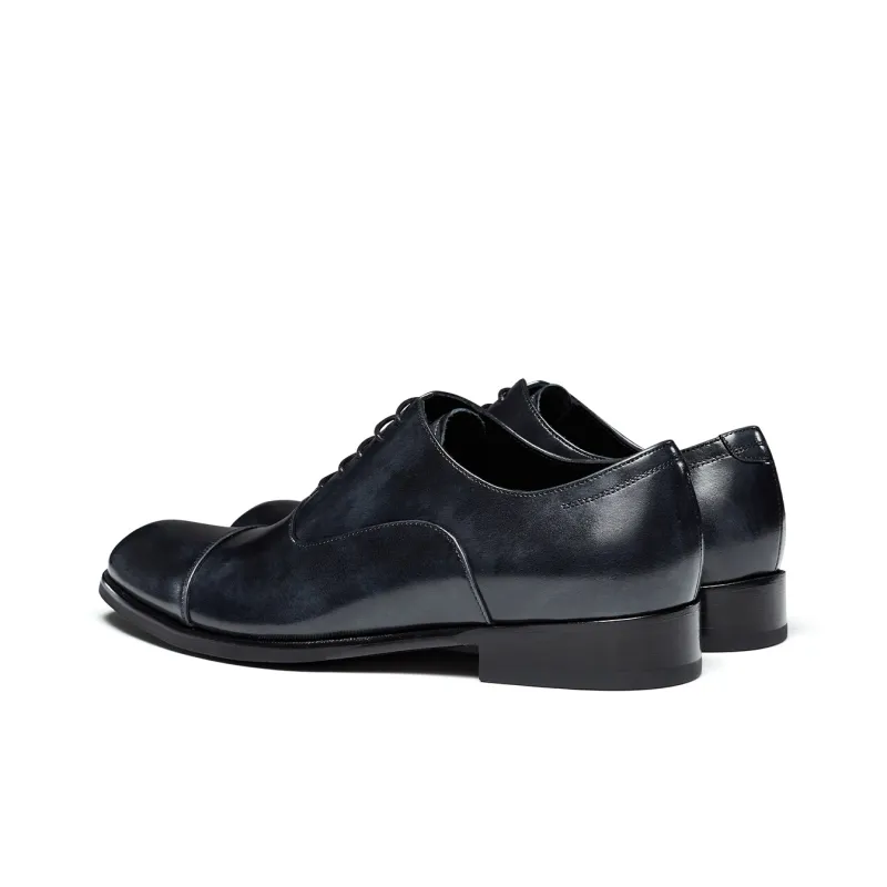 TRUFFAUT British Business Three Headed Dress Shoes Men's Iron Gray-2