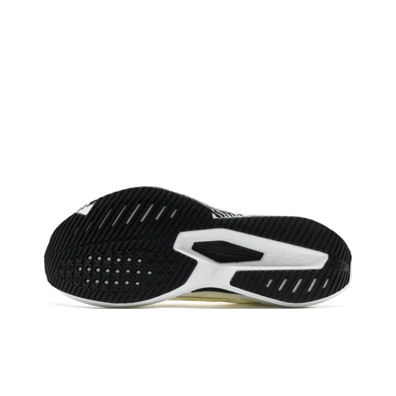 XTEP One piece Molded 2nd Generation Cushioning Wear Resistant Low Top Running Shoes Men's Canvas White/Black-6