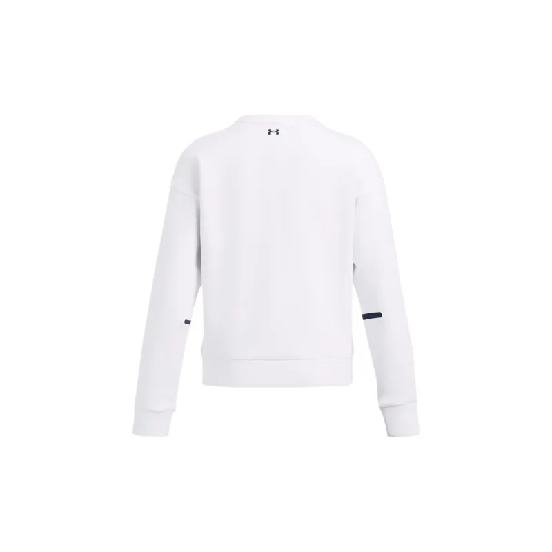 Under Armour Unstoppable Fleece Crew Sweatshirt Women's White-1