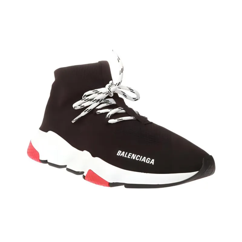 Balenciaga Speed Lace Up Trainer 'Black Red'-2