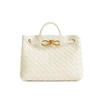 Bottega Veneta Intrecciato Sheepskin Shoulder Bag, Crossbody Bag, Handbag Trumpets Women's Sea Salt Color