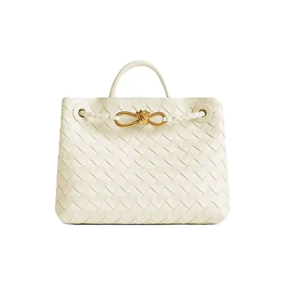 Bottega Veneta Intrecciato Sheepskin Shoulder Bag, Crossbody Bag, Handbag Trumpets Women's Sea Salt Color-0
