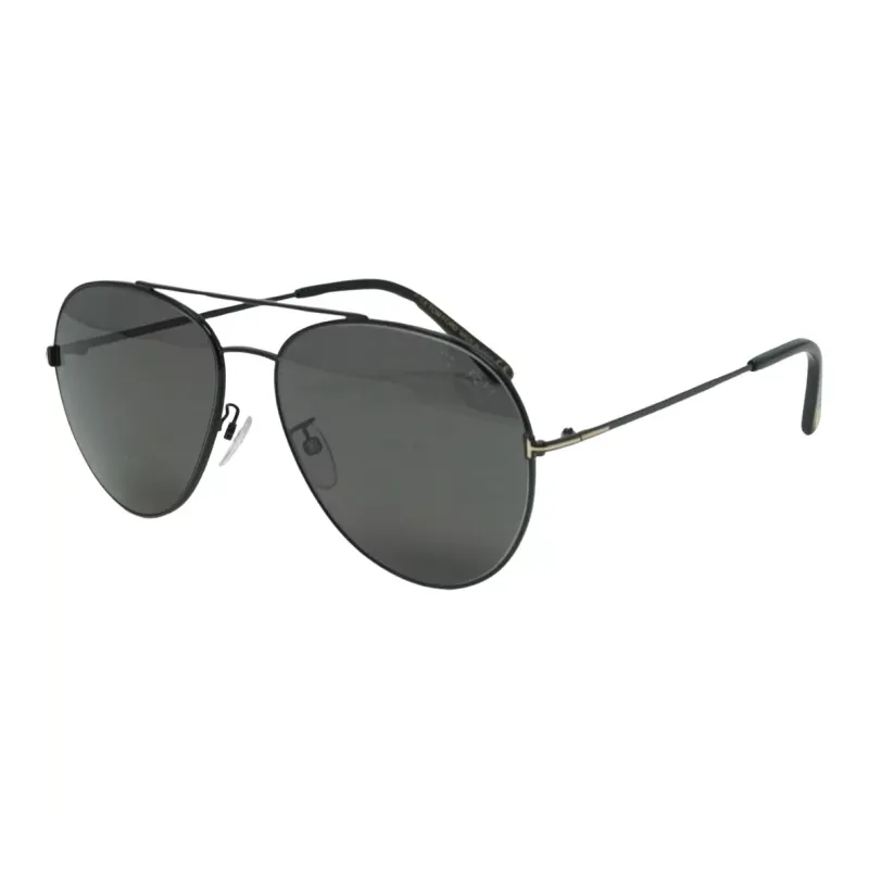 TOM FORD Metal Aviator Sunglasses Men's Black-0