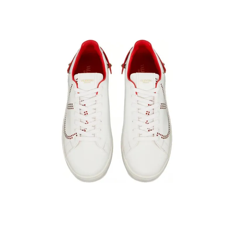 Valentino Women's Backnet Sneaker 'White Pink'-3