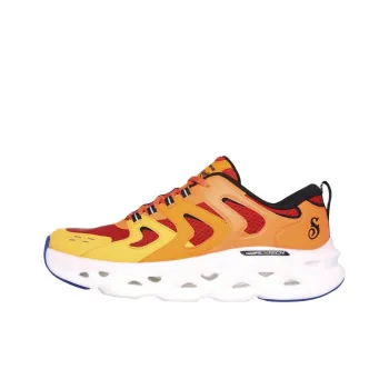 Skechers SNOOP Anti Slip Wear Resistant Low Top Training Shoes Men's Red Orange