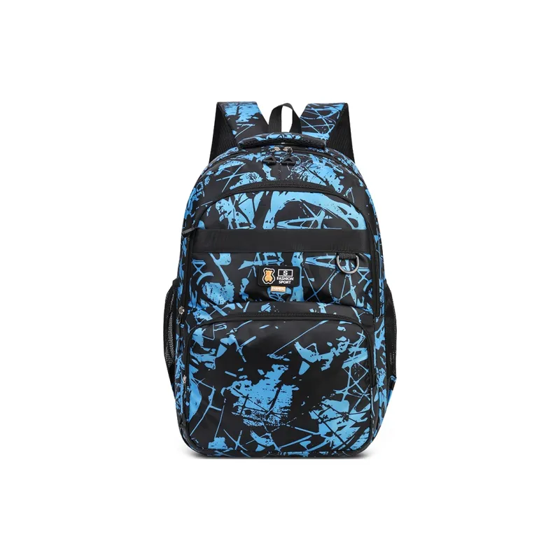 Dusen Kangaroo Oxford Backpack Regular Unisex Blue/Black Gray/Black Green/Black Blue-0