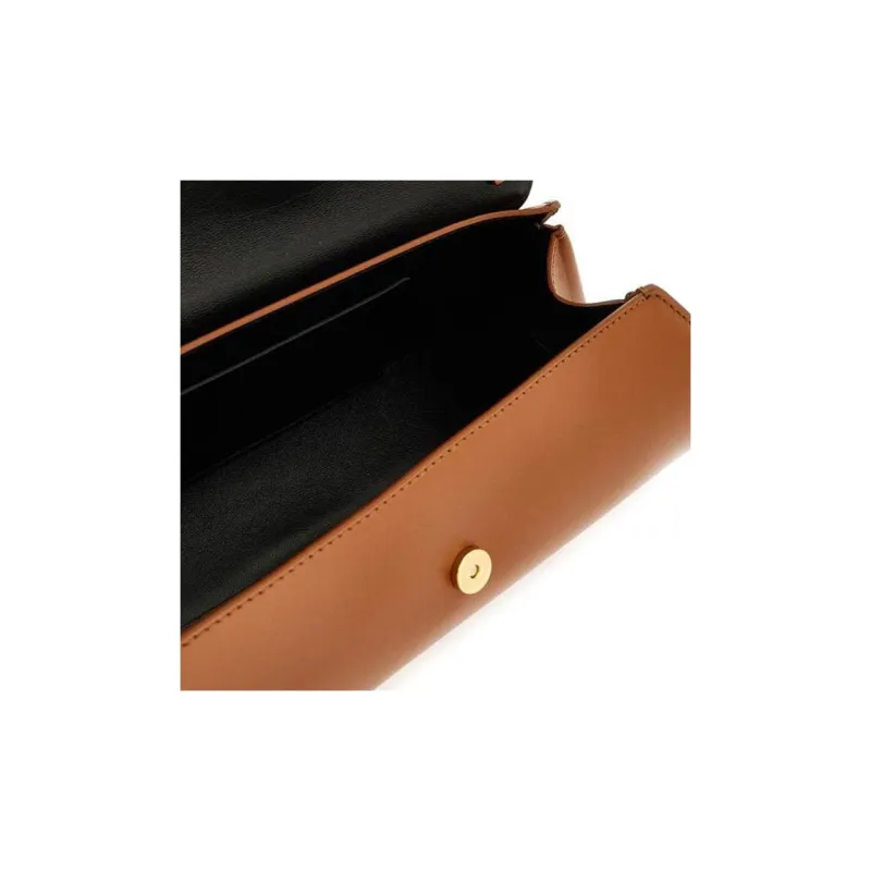 JIL SANDER Calfskin Shoulder Bag, Crossbody Bag, Handbag Trumpets Women's Brown-2