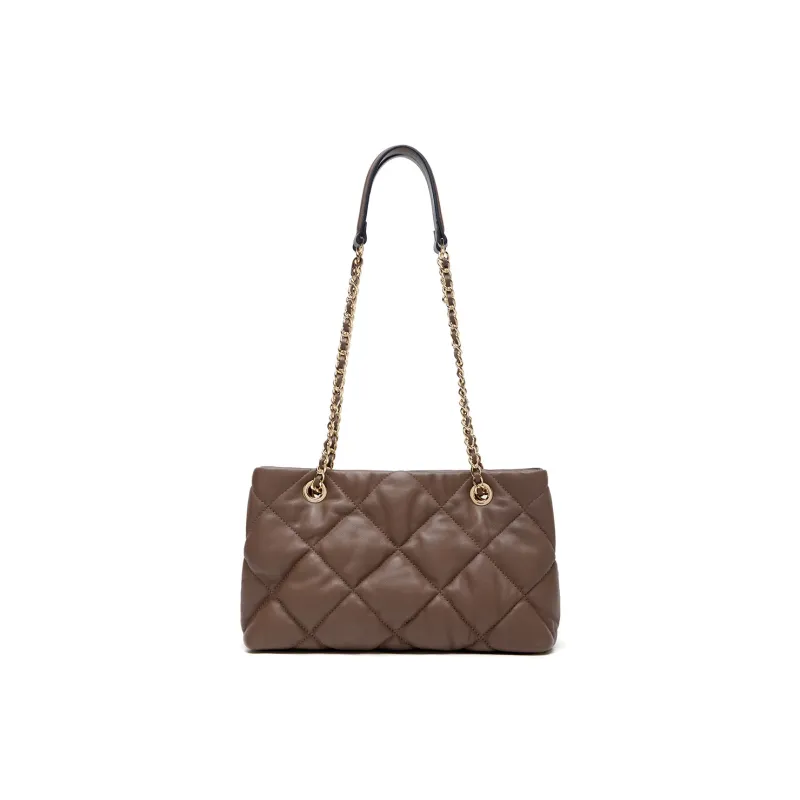 Montagut Sheepskin Chain Bag, Shoulder Bag Regular Women's Ecru/Light Green/Stone Gray/Acorn/Ice Coffee/Yellow/Black-14