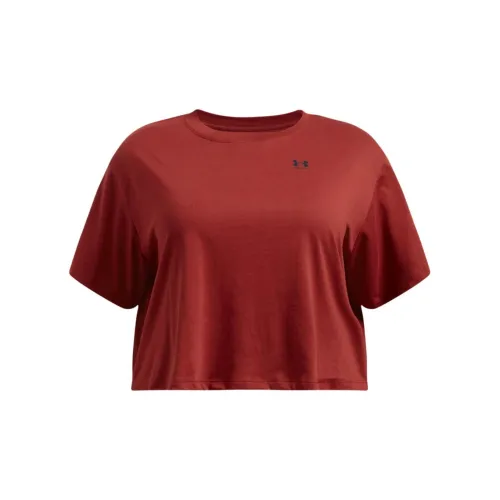 Under Armour Boxy T-Shirts Women's Earth Orange